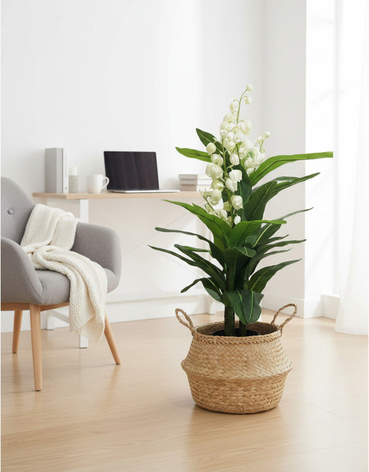 Pianta Yucca con Fiori con Vaso - H 120 cm Verde